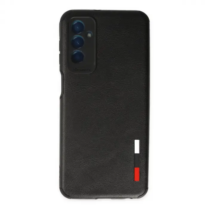 Samsung Galaxy M13 Kılıf Loop Deri Silikon - Siyah