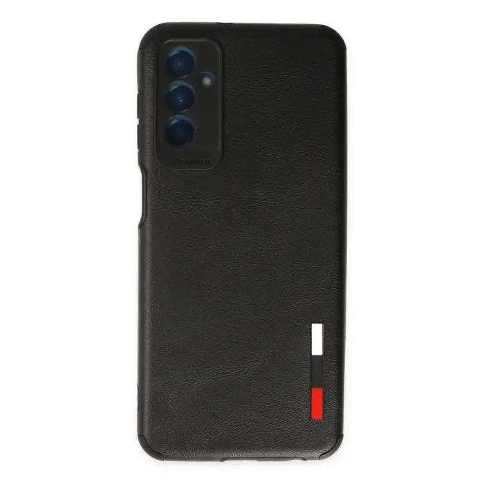 Samsung Galaxy M13 Kılıf Loop Deri Silikon - Siyah