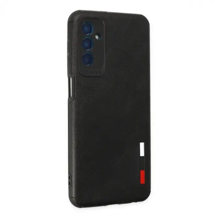 Samsung Galaxy M13 Kılıf Loop Deri Silikon - Siyah