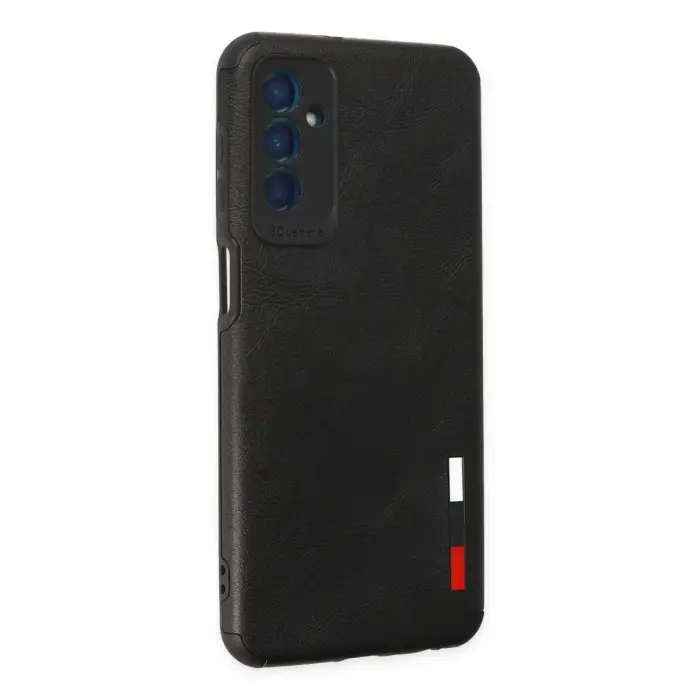 Samsung Galaxy M13 Kılıf Loop Deri Silikon - Siyah