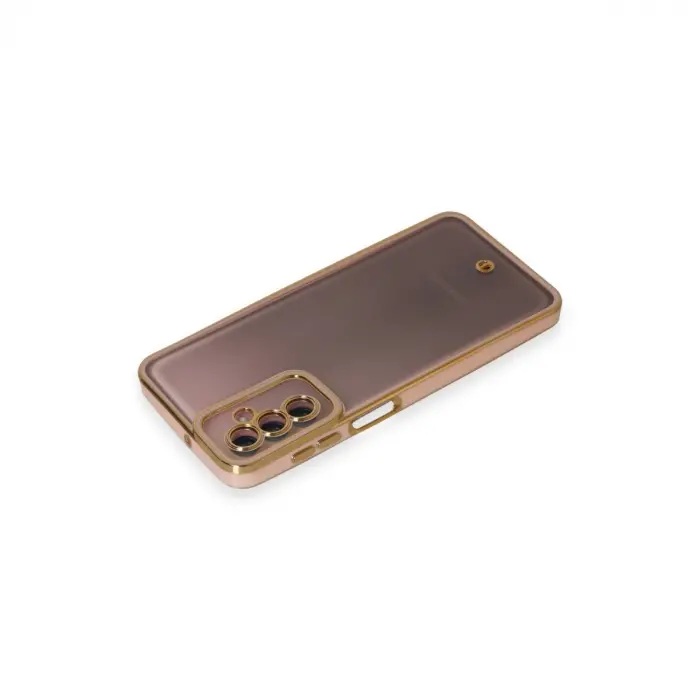 Samsung Galaxy M23 Kılıf Liva Lens Silikon - Pudra