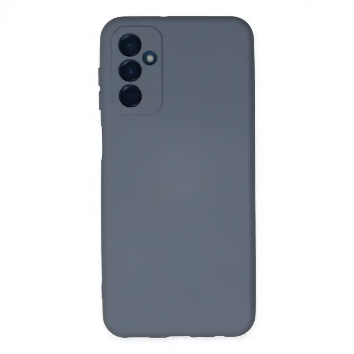 Samsung Galaxy M23 Kılıf Nano İçi Kadife Silikon - Gri