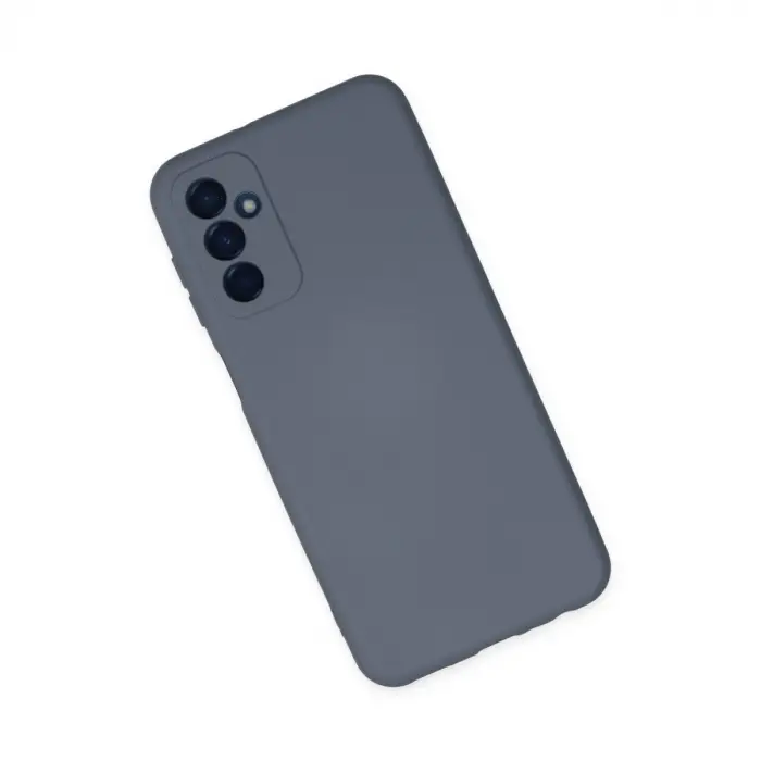 Samsung Galaxy M23 Kılıf Nano İçi Kadife Silikon - Gri