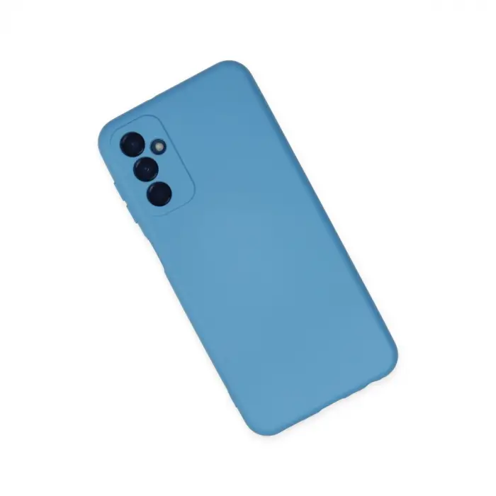 Samsung Galaxy M23 Kılıf Nano İçi Kadife Silikon - Mavi