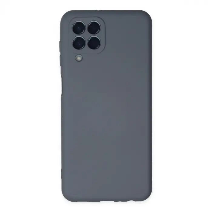Samsung Galaxy M33 Kılıf Nano İçi Kadife Silikon - Gri