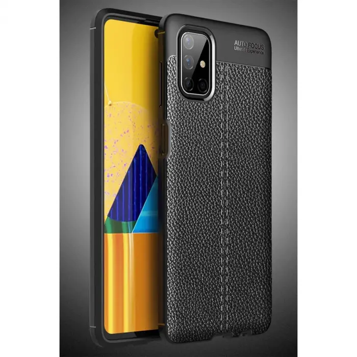 Samsung Galaxy M51 Kılıf Auto Focus Kapak - Siyah