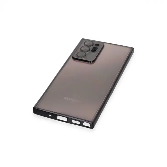 Samsung Galaxy Note 20 Ultra Kılıf Razer Lensli Silikon - Siyah