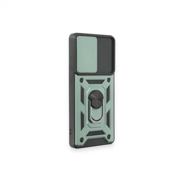 Samsung Galaxy S20 Fe Kılıf Pars Lens Yüzüklü Silikon - Yeşil
