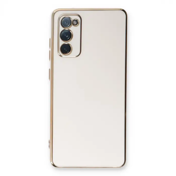 Samsung Galaxy S20 Fe Kılıf Volet Silikon - Beyaz