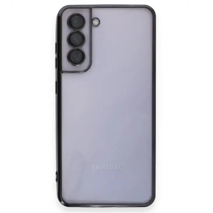 Samsung Galaxy S21 Fe Kılıf Razer Lensli Silikon - Siyah