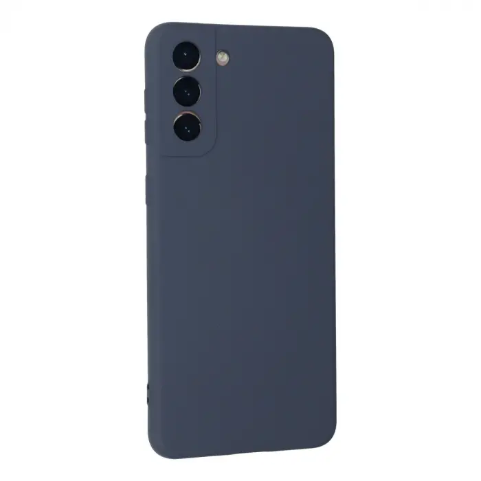 Samsung Galaxy S21 Plus Kılıf Nano İçi Kadife Silikon - Gri