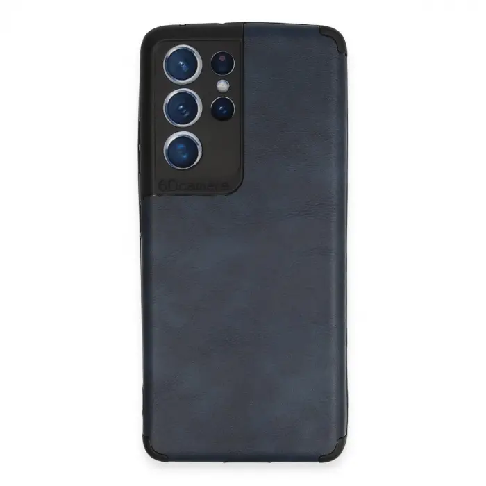 Samsung Galaxy S21 Ultra Kılıf Loop Deri Silikon - Lacivert