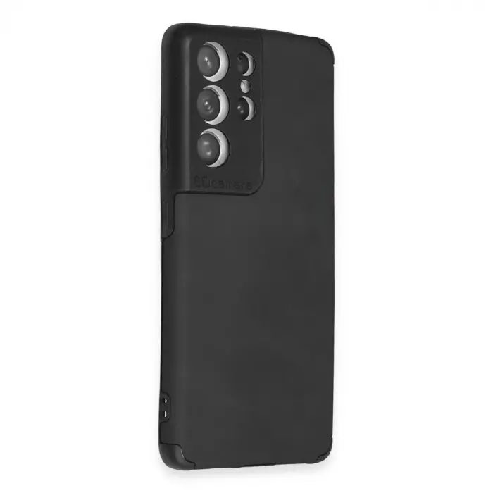 Samsung Galaxy S21 Ultra Kılıf Loop Deri Silikon - Siyah