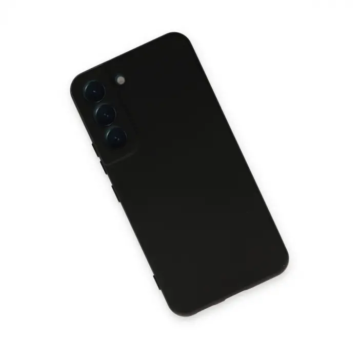 Samsung Galaxy S22 Kılıf Nano İçi Kadife Silikon - Siyah