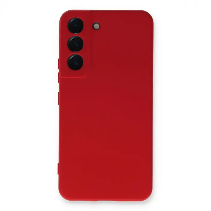Samsung Galaxy S22 Plus Kılıf Nano İçi Kadife Silikon - Kırmızı