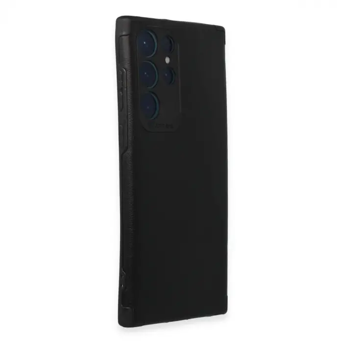 Samsung Galaxy S22 Ultra Kılıf Loop Deri Silikon - Siyah