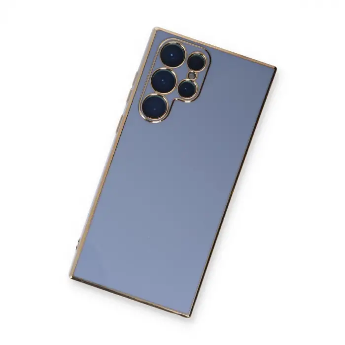 Samsung Galaxy S22 Ultra Kılıf Volet Silikon - Mavi
