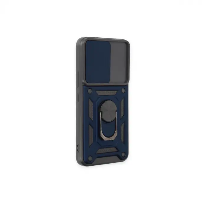 Samsung Galaxy S23 Fe Kılıf Pars Lens Yüzüklü Silikon - Lacivert