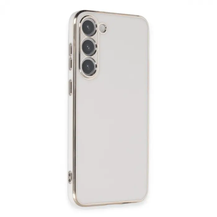 Samsung Galaxy S23 Kılıf Volet Silikon - Beyaz