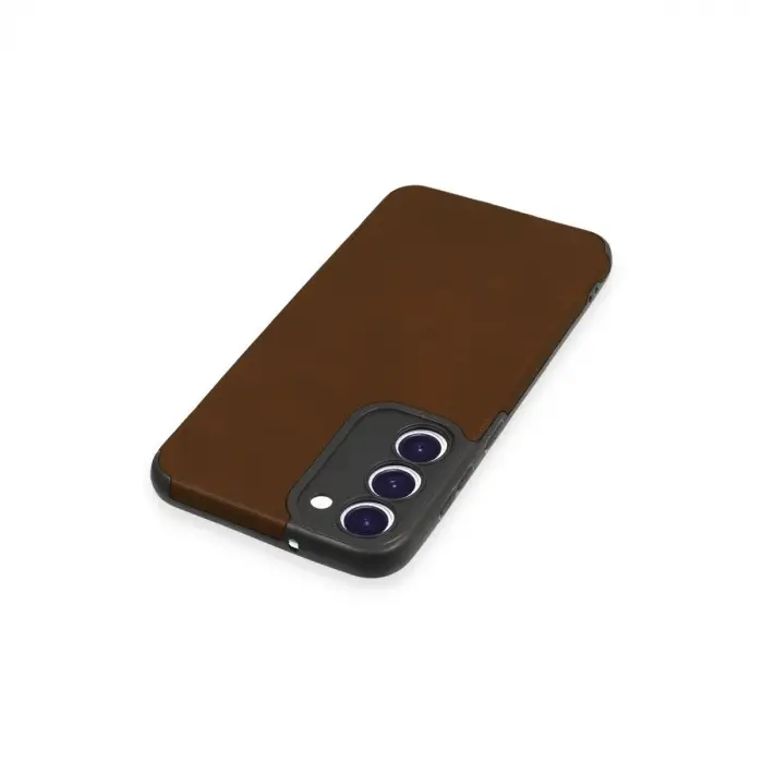 Samsung Galaxy S23 Plus Kılıf Loop Deri Silikon - Kahverengi