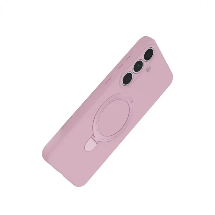 Samsung Galaxy S24 Fe Regal Magsafe Standlı Kapak - Açık Pembe