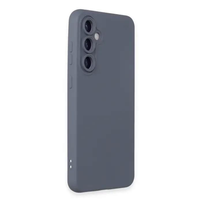 Samsung Galaxy S24 Kılıf Nano İçi Kadife Silikon - Gri