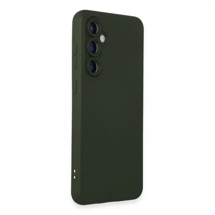 Samsung Galaxy S24 Kılıf Nano İçi Kadife Silikon - Koyu Yeşil