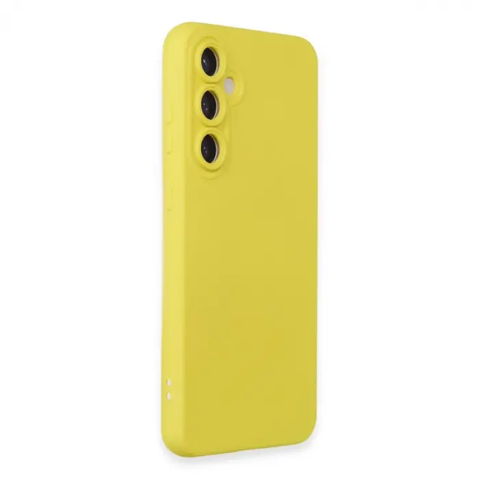 Samsung Galaxy S24 Kılıf Nano İçi Kadife Silikon - Sarı