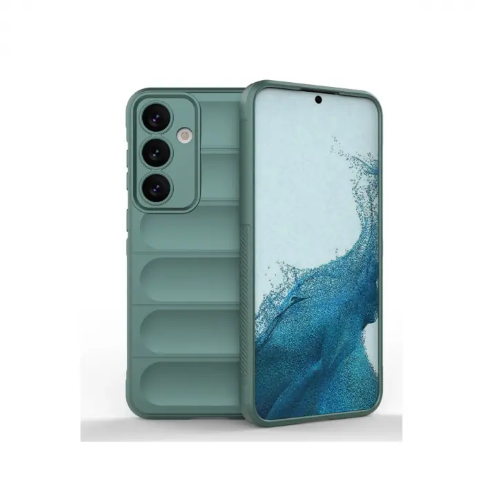 Samsung Galaxy S24 Kılıf Optimum Silikon - Koyu Yeşil