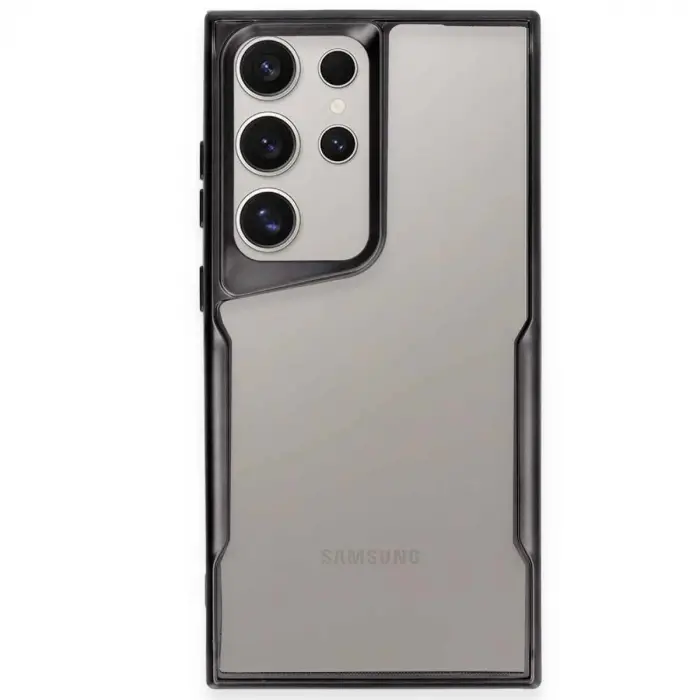 Samsung Galaxy S24 Ultra Kılıf Boyi Silikon Kapak - Siyah
