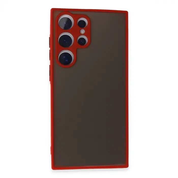 Samsung Galaxy S24 Ultra Kılıf Montreal Silikon Kapak - Kırmızı