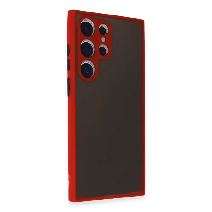 Samsung Galaxy S24 Ultra Kılıf Montreal Silikon Kapak - Kırmızı