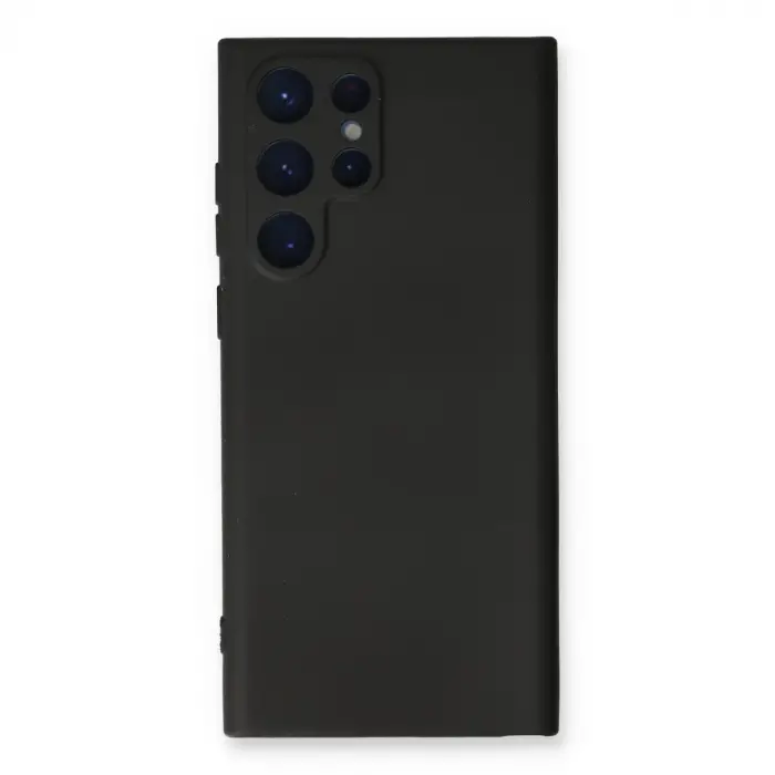 Samsung Galaxy S24 Ultra Kılıf Nano İçi Kadife Silikon - Siyah