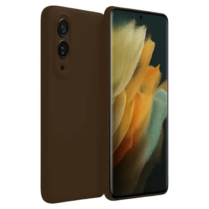 Samsung Galaxy S25 Edge First Silikon - Kahverengi