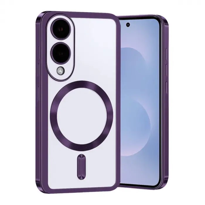 Samsung Galaxy S25 Edge Kross Magneticsafe Kapak - Mor
