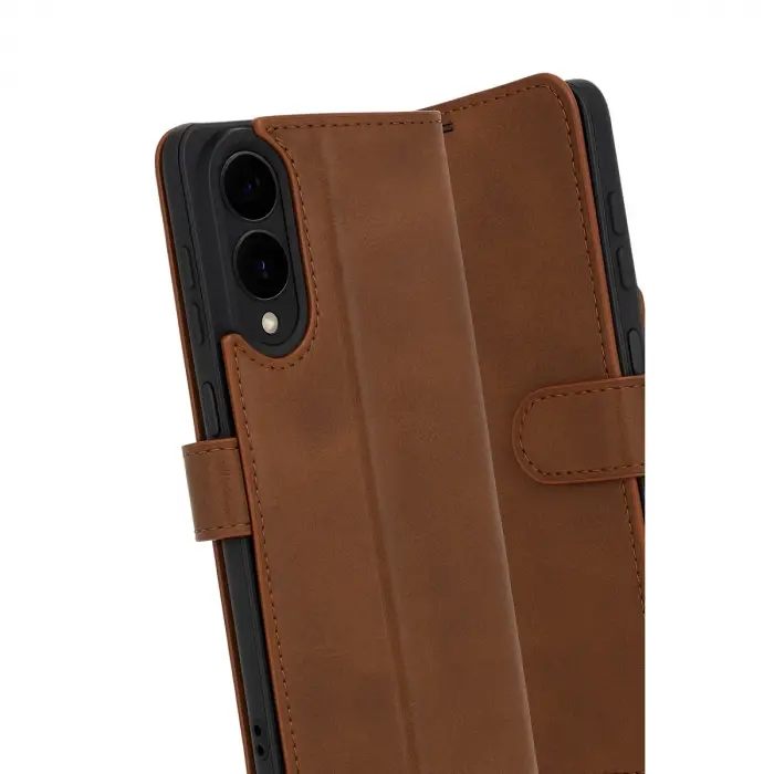 Samsung Galaxy S25 Edge Trend S Plus Kapaklı Kılıf - Taba