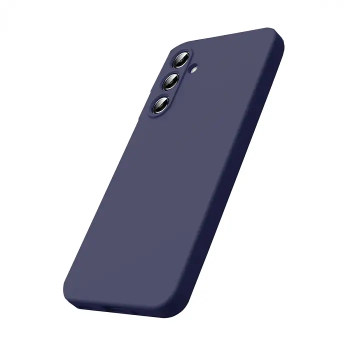 Samsung Galaxy S25 Fe Nano İçi Kadife Silikon - Lacivert