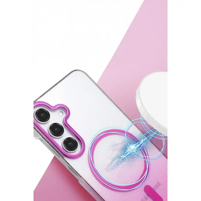 Samsung Galaxy S25 Glossy Magsafe Kapak - Mavi