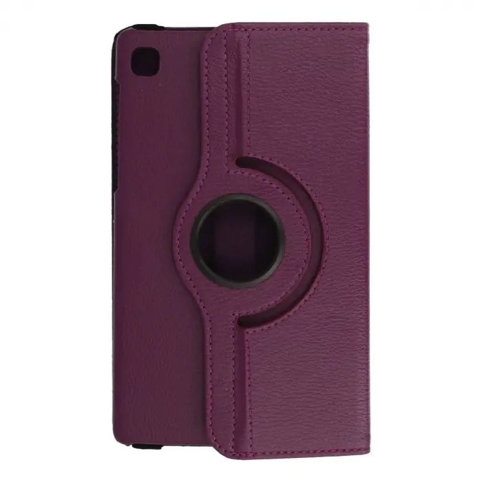 Samsung Galaxy T220 Tab A7 Lite 8.7 Kılıf 360 Tablet Deri Kılıf - Mürdüm