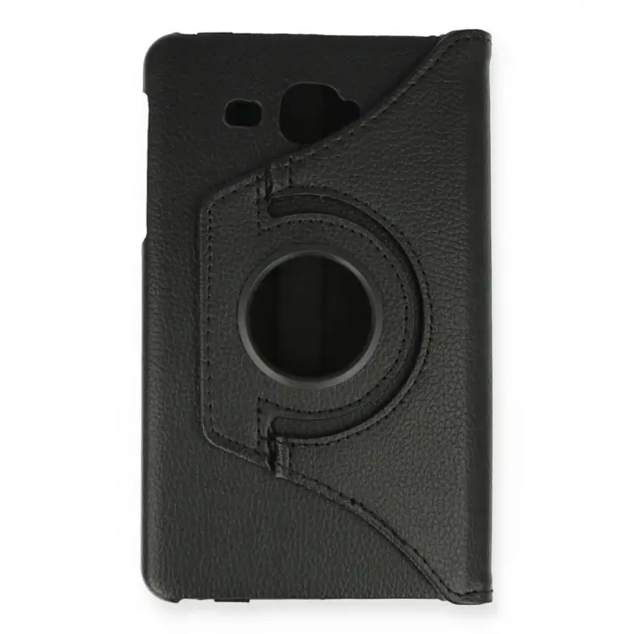 Samsung Galaxy T280 Tab A 7 Kılıf 360 Tablet Deri Kılıf - Siyah