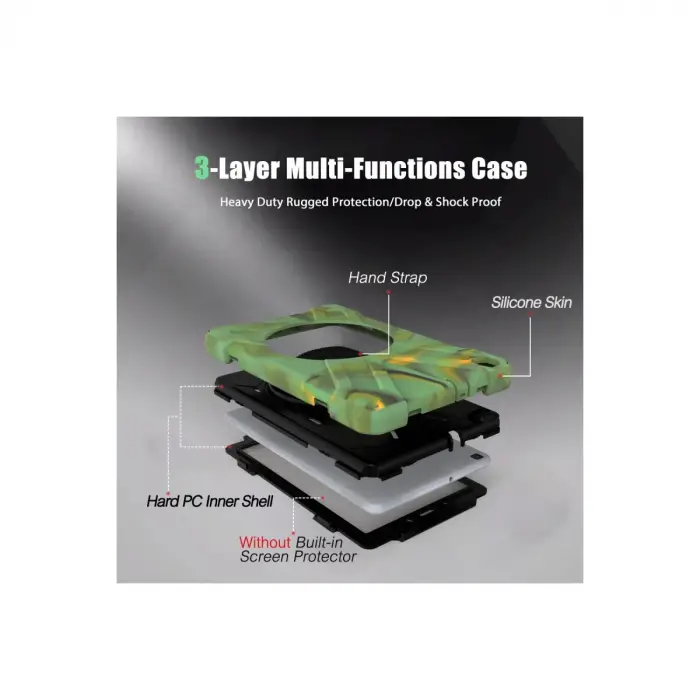 Samsung Galaxy T290 Tab A 8 Kılıf Amazing Tablet Kapak - Kamuflaj