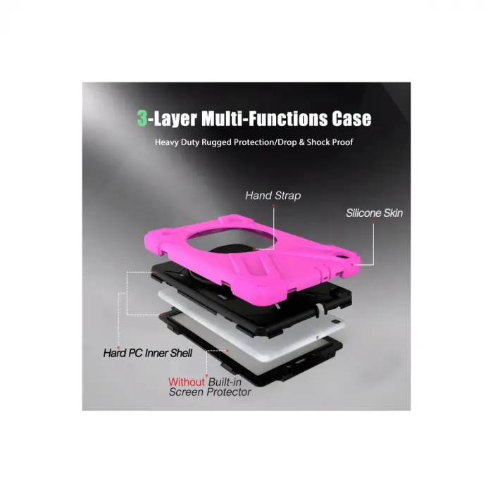Samsung Galaxy T290 Tab A 8 Kılıf Amazing Tablet Kapak - Pembe