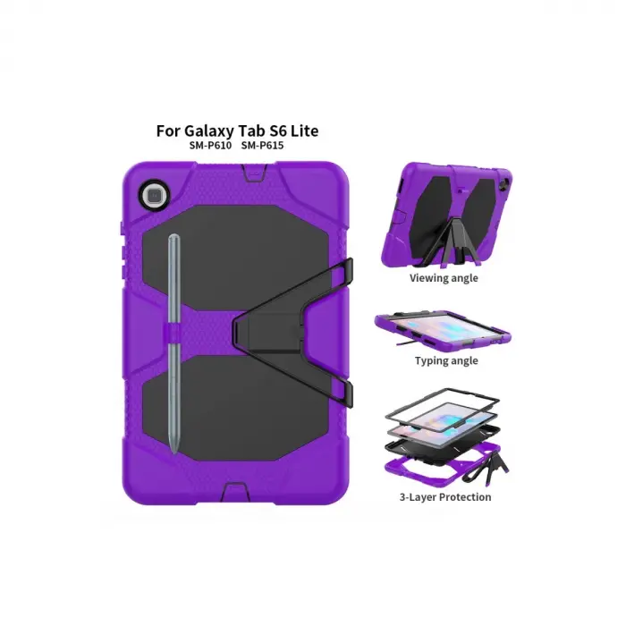 Samsung Galaxy T500 Tab A7 10.4 Kılıf Griffin Tablet Kapak - Mor