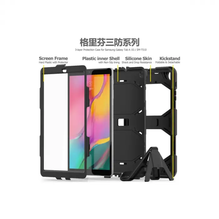 Samsung Galaxy T510 Tab A 10.1 Kılıf Griffin Tablet Kapak - Siyah