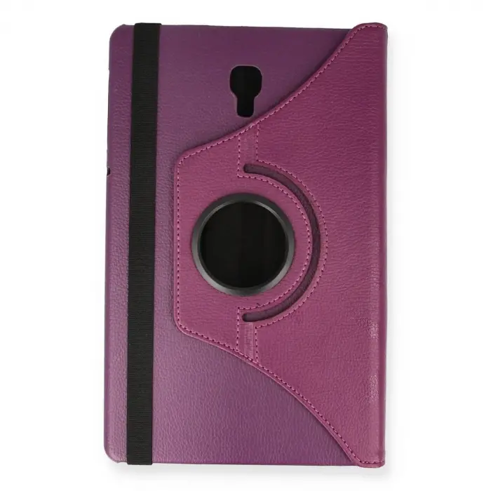 Samsung Galaxy T590 Tab A 10.5 Kılıf 360 Tablet Deri Kılıf - Mürdüm