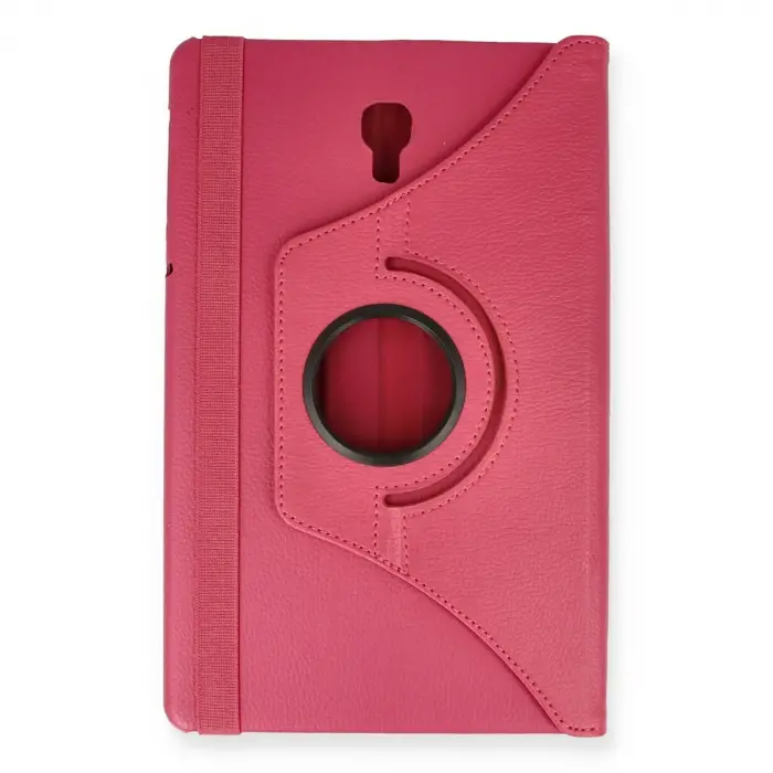 Samsung Galaxy T590 Tab A 10.5 Kılıf 360 Tablet Deri Kılıf - Pembe