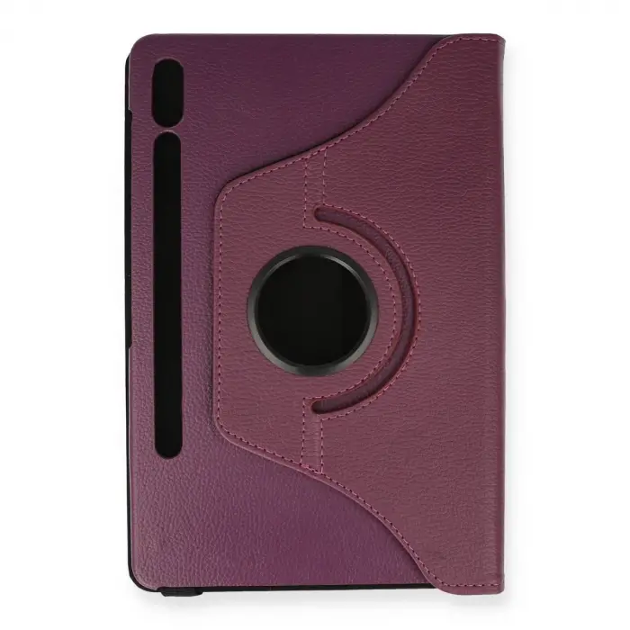 Samsung Galaxy T860 Tab S6 10.5 Kılıf 360 Tablet Deri Kılıf - Mürdüm