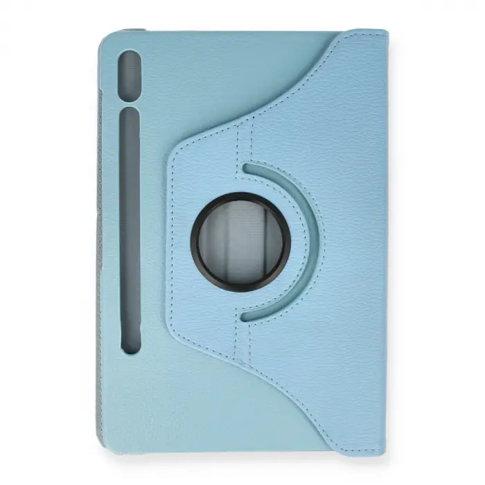 Samsung Galaxy T860 Tab S6 10.5 Kılıf 360 Tablet Deri Kılıf - Turkuaz