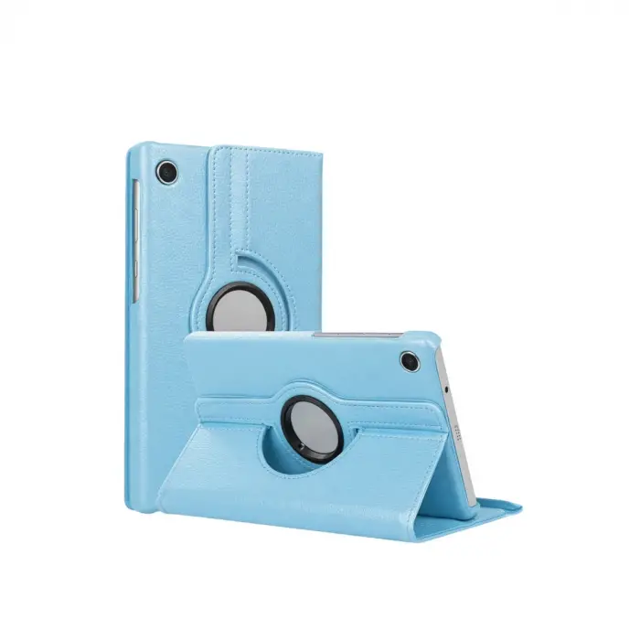 Samsung Galaxy Tab A11 360 Tablet Deri Kılıf - Turkuaz