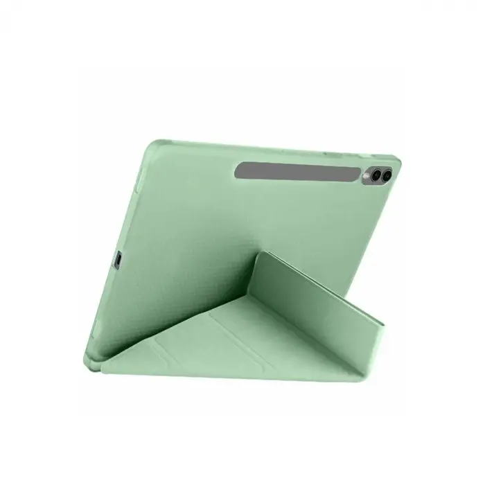 Samsung Galaxy X610 Tab S9 Fe Plus 12.4 Kılıf Kalemlikli Mars Tablet Kılıfı - Açık Yeşil